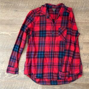 Eddie Bauer | Women’s Tartan Plaid Cotton Flannel Long Sleeve Button Down Top